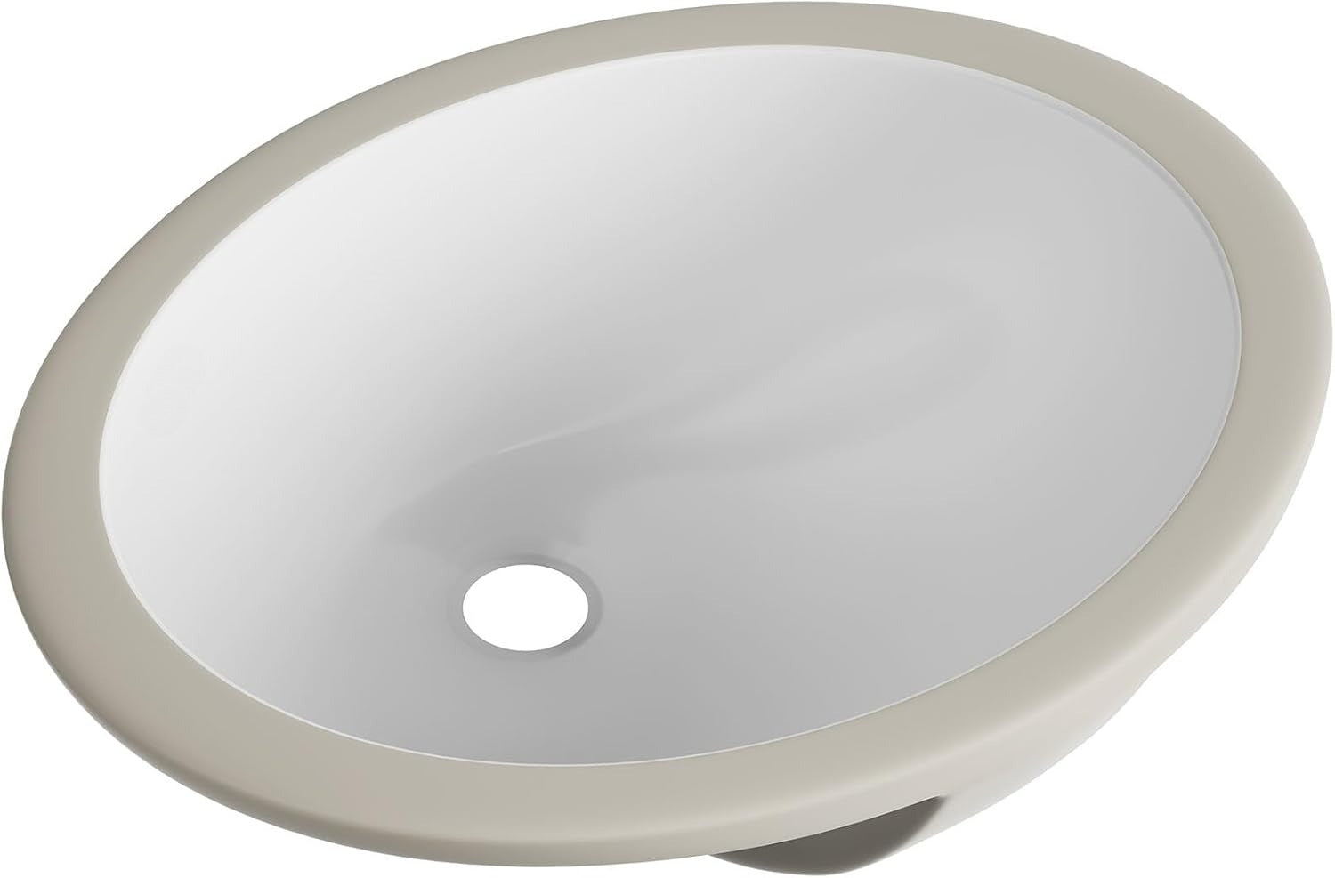 14.75 X 11.5 Inch Oval Undermount Ceramic Bathroom Sink
