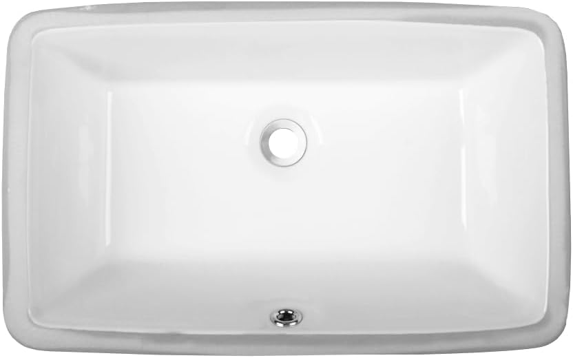 21 Inch Rectangular Undermount Bathroom Sink