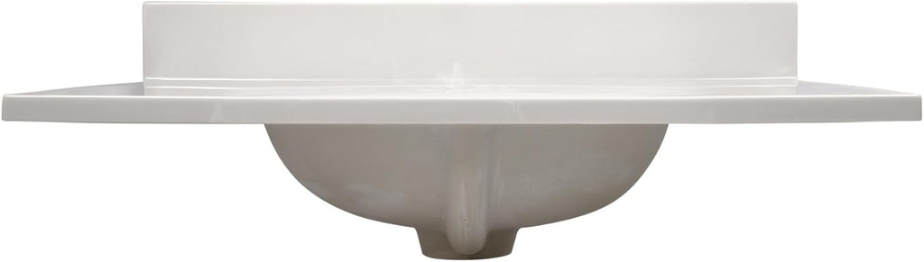 31 Inch Ivory Cultured Marble Vanity Top