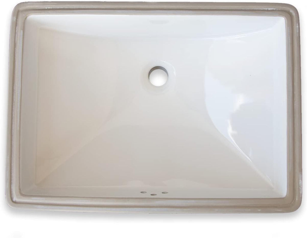 22 Inch Rectangular Undermount Bathroom Sink