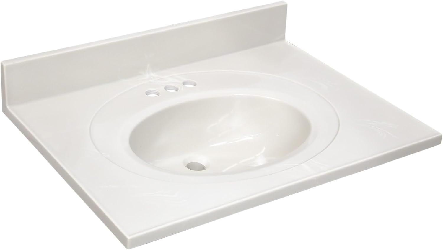 31 Inch Ivory Cultured Marble Vanity Top