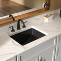 18 X 14 Inch Black Rectangular Undermount Sink