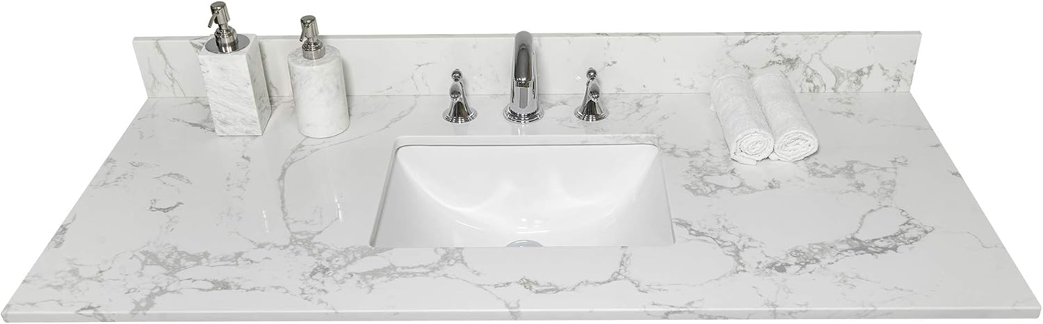 43 Inch Undermount Sink Marble Vanity Top