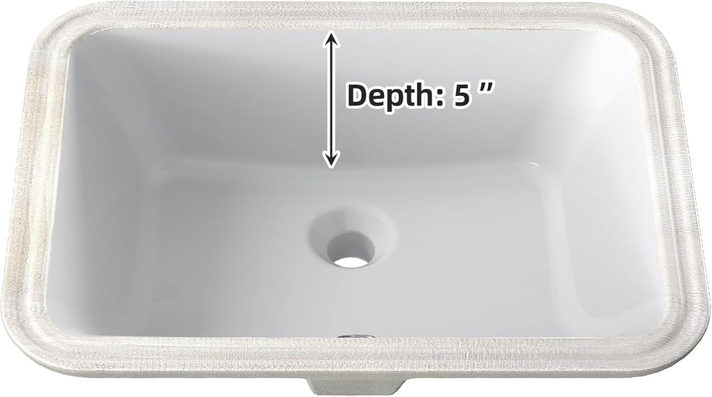 20 X 15 Inch Rectangular Fireclay Vessel Sink