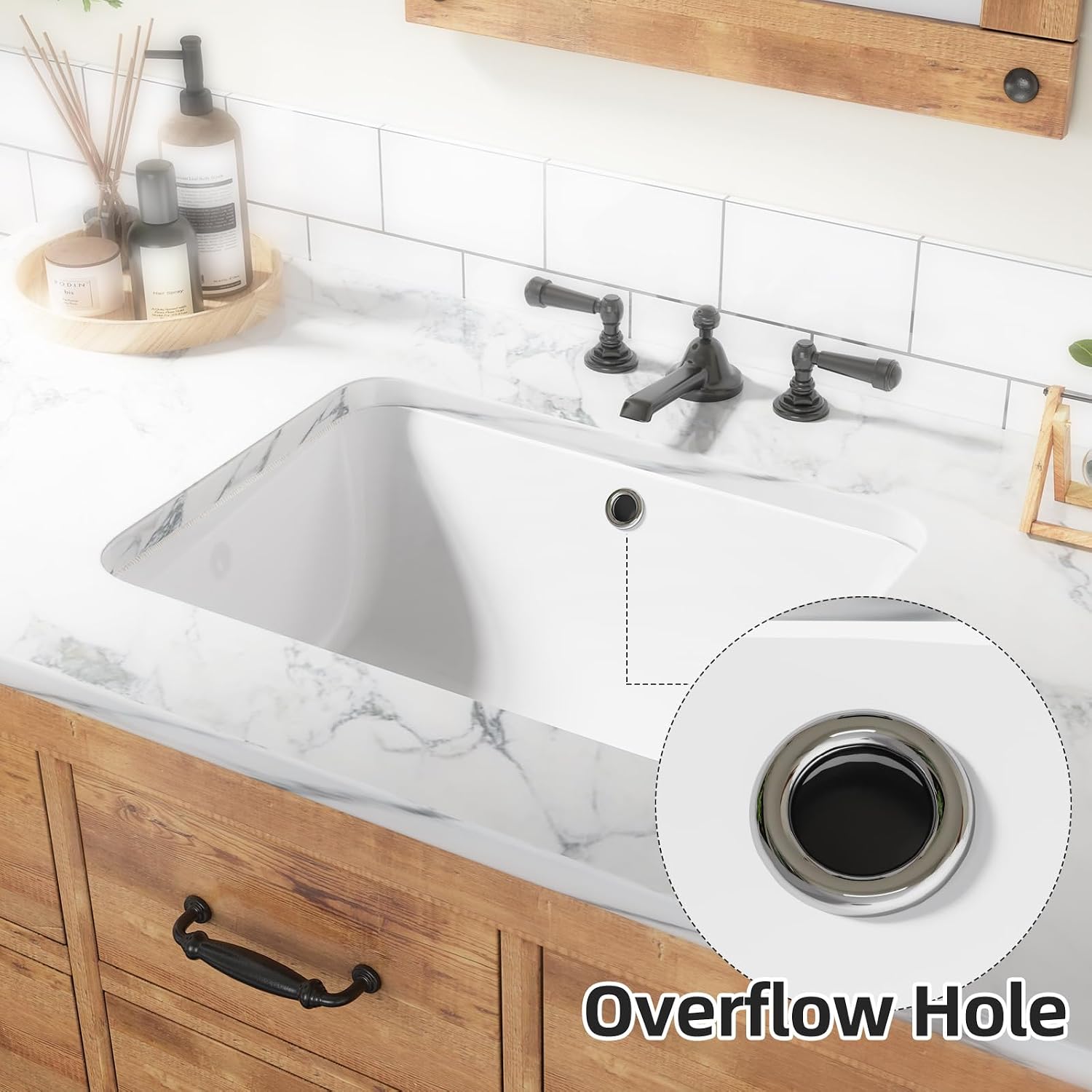 20 X 15 Inch Rectangular Fireclay Vessel Sink