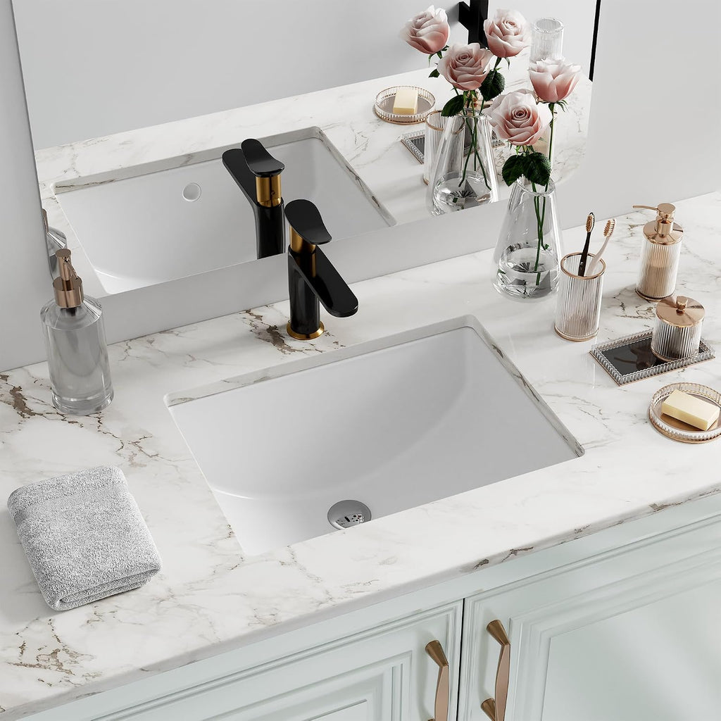 18 X 14 Inch Rectangular Undermount Ceramic Sink