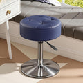 Navy Swivel Adjustable Vanity Stool