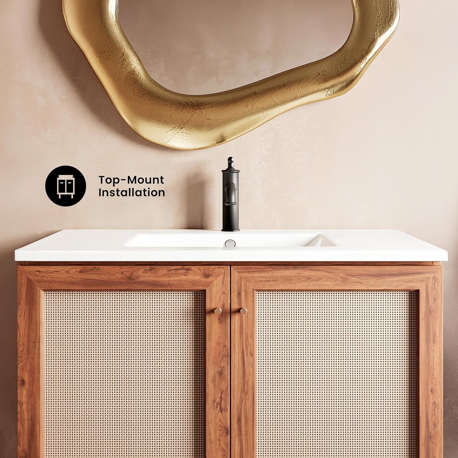 36 Inch Ceramic Vanity Sink Top